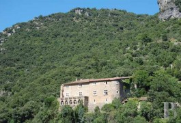 les ch�teaux &agrave; vendre - languedoc-roussillon - Accroch&eacute; aux C&eacute;vennes,-ch&acirc;teau du 14&egrave;me S.