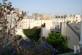 ile-de-france - Bastille area,- across between an attic and a family flat 