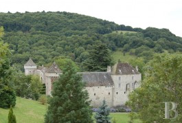 les monuments historiques à vendre - auvergne - Cantal, ancienne place forte inscrite MH -sur un domaine clos de 135 ha