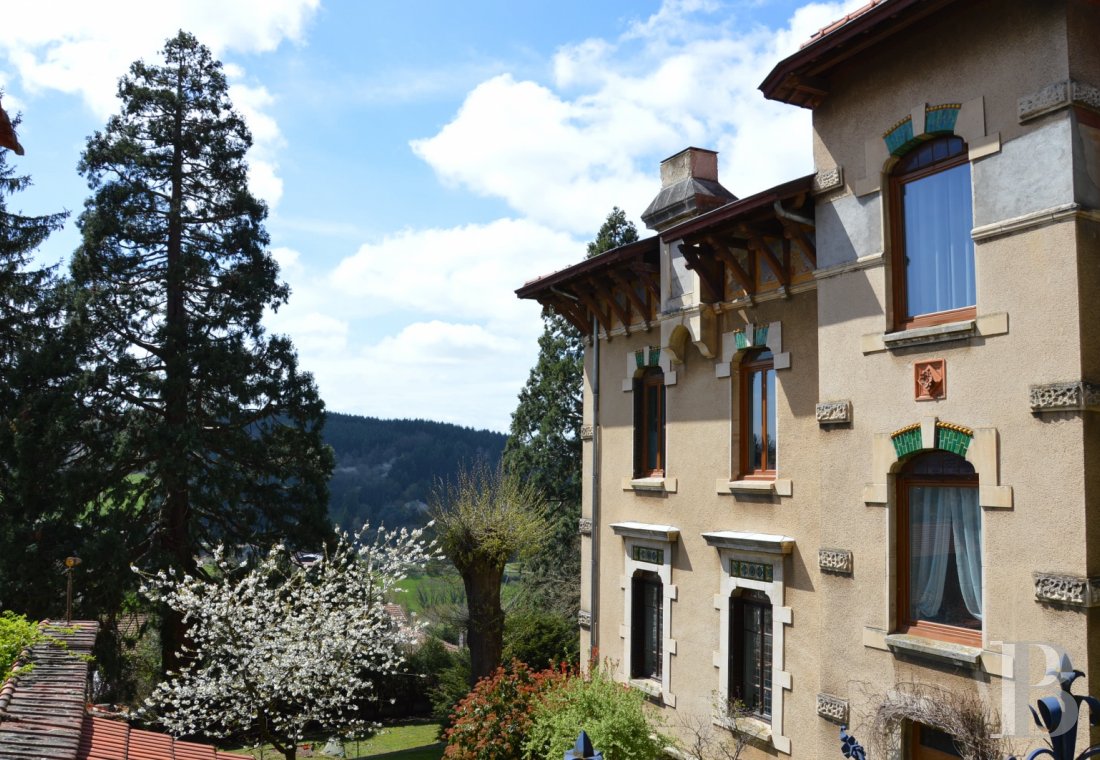 A mansion house and its designer aviary, exceptional Art Nouveau style