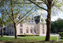 les ch�teaux &agrave; vendre - ile-de-france - Domaine avec manoir, &eacute;curies et d&eacute;pendances sur 5 hectares &agrave; 25 kms de Fontainebleau.
