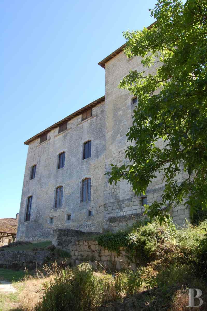 A listed, village castle on an estate with 3 continuous hectares in Gascony chateaux for sale