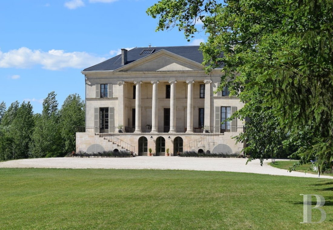 An 1810, listed, neoPalladian style chateau, resulting from and