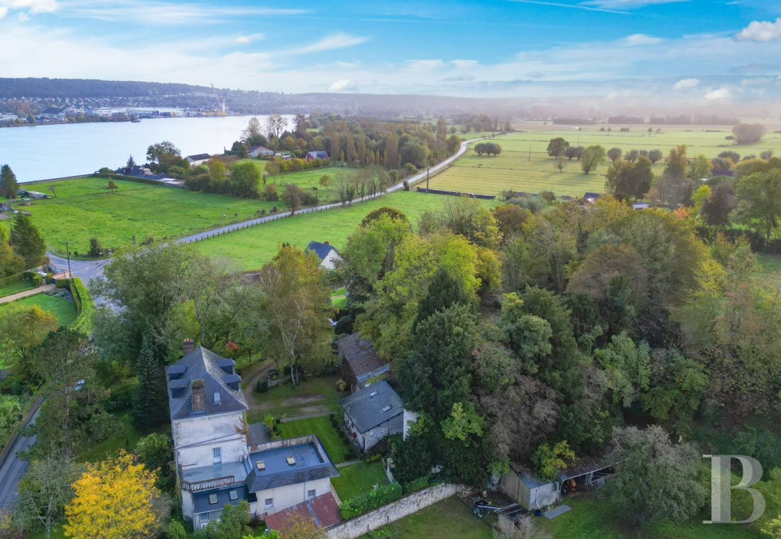 maisons de caractère à vendre - haute-normandie - En Normandie, à 150 km de Paris, une maison bourgeoise du 19e s.,  ses dépendances et son parc arboré de plus de 4 000 m²