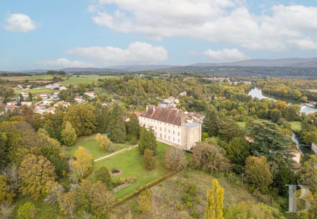 monuments historiques à vendre - rhones-alpes - Dans l'Ain, entre Lyon et Genève, un appartement de 105 m² dans un château médiéval inscrit MH agrémenté de son parc de plus de 2 ha 