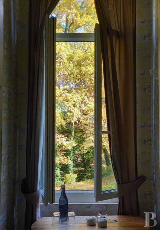 châteaux à vendre - rhones-alpes - Au nord-ouest de l'Isère, dans son manteau verdoyant, un château du 19e s. et son parc de 14,5 ha