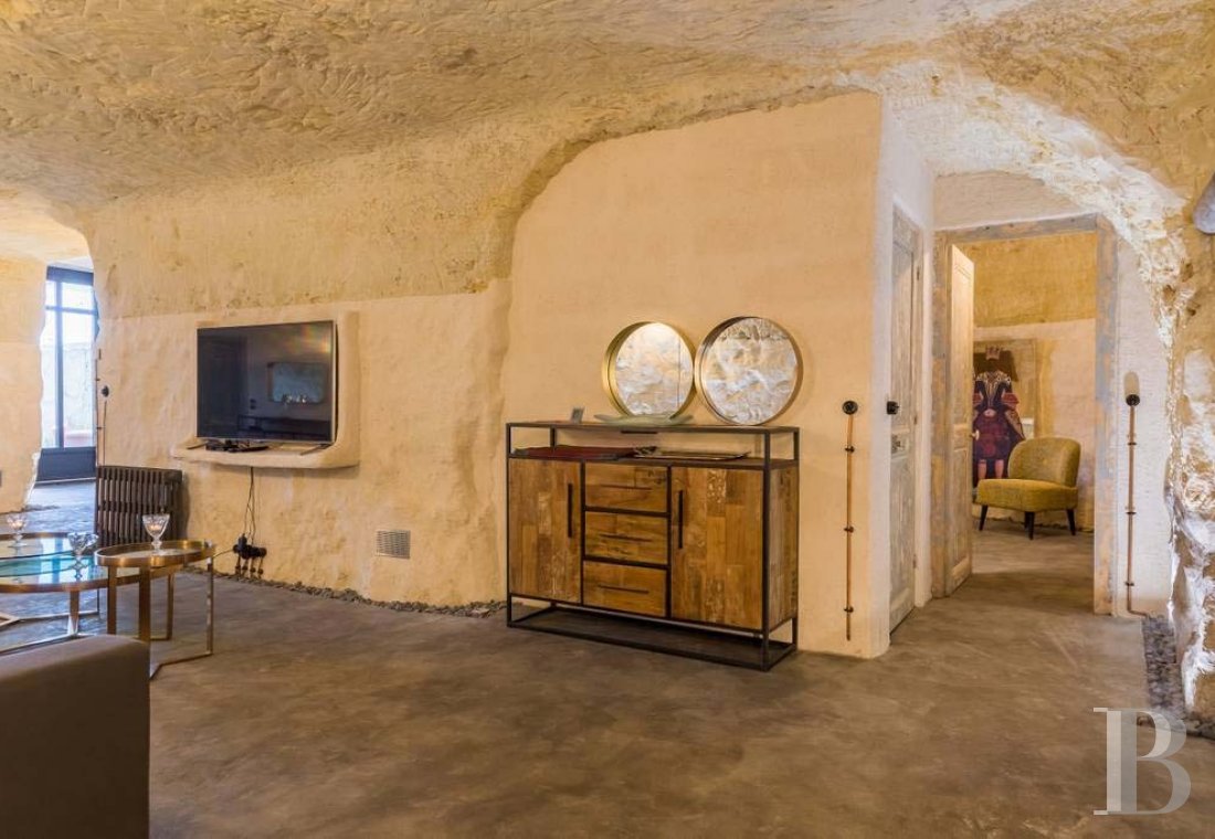 Dans le Val de Loire, face à Amboise,  une maison troglodytique tout en confort et lumière - photo  n°22