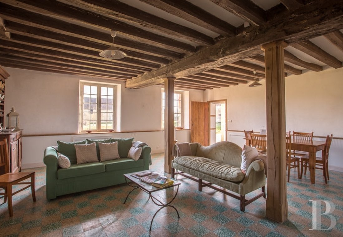Dans l’Orne,  un majestueux château classique du 18e siècle et son ancienne maison de chef de culture  au milieu de ses terres - photo  n°38