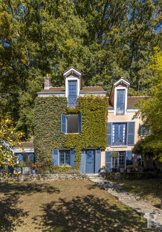 maisons de caractère à vendre - ile-de-france - À moins d'1h de Paris, au cœur d'un hameau de la Haute Vallée de Chevreuse,  une maison de famille et son jardin en terrasses