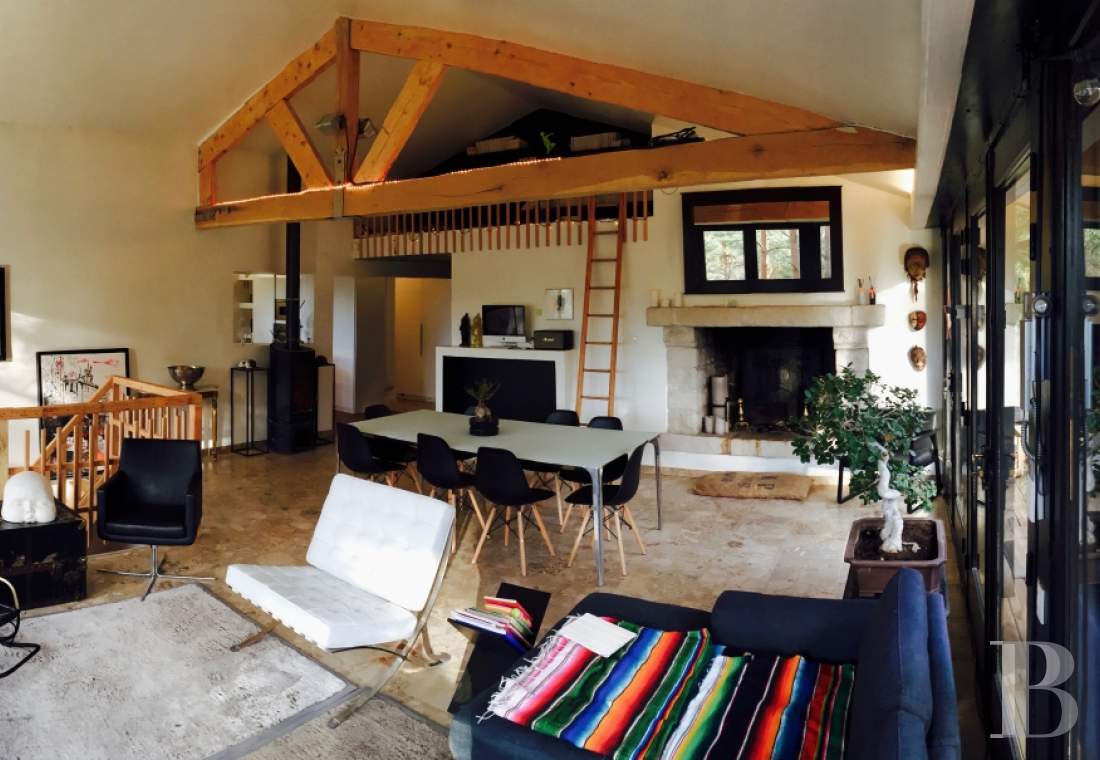 Dans la forêt de Fontainebleau,  une « Prairie House » à la française  - photo  n°5