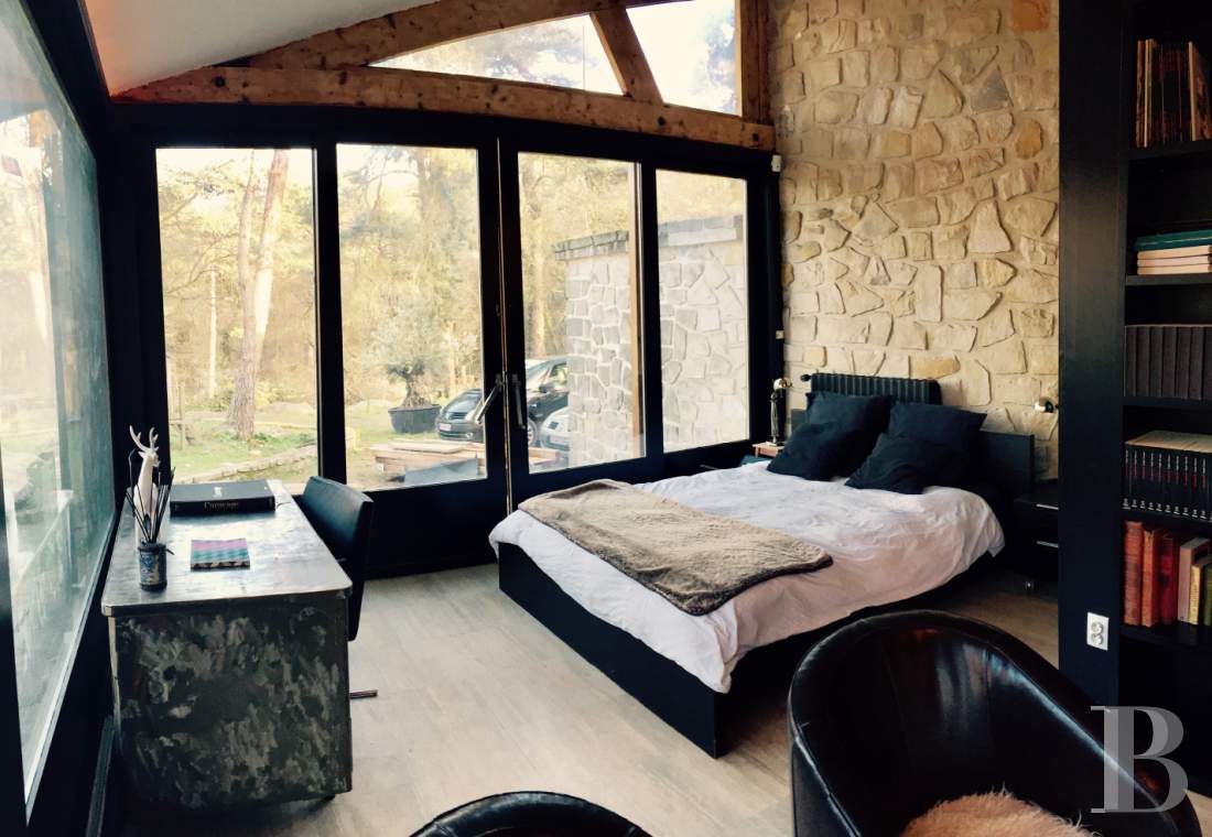 Dans la forêt de Fontainebleau,  une « Prairie House » à la française  - photo  n°7