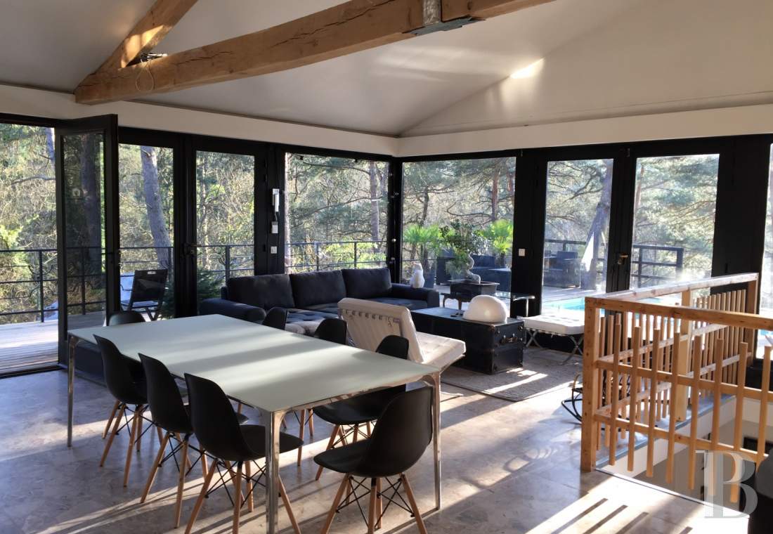 Dans la forêt de Fontainebleau,  une « Prairie House » à la française  - photo  n°4