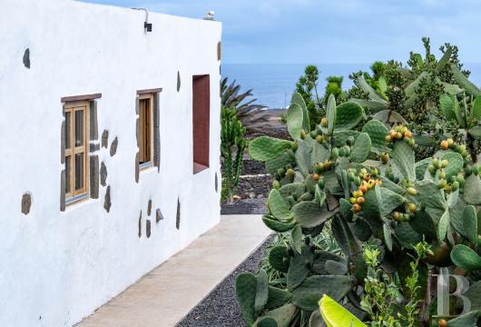 À El Cuchillo, une maison canarienne rénovée de quelque 186 m² sur environ 10 000 m², dans un ancien cratère ...